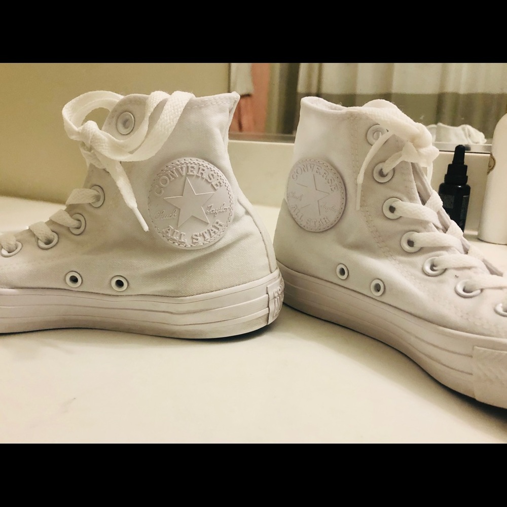 Converse all star high tops chucks white 6.5